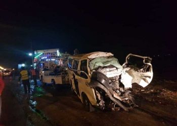 إصابة 7 اشخاص بسبب حادث انقلاب سيارة أعلى طريق اسيبكو بالسلام 7