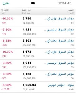 بورصة الكويت توقف السوق الأول عن التداول بعد تراجعه 10 % 1