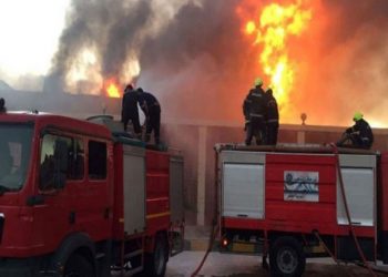 السيطرة علي حريق  بمستشفى الغنايم  بـ أسيوط 6