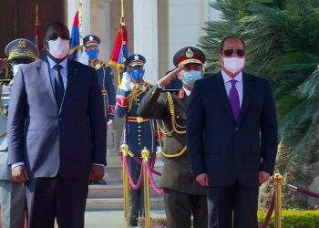 عاجل| وصول الرئيس السنغالي قصر الإتحادية والسيسي في اسقباله 4