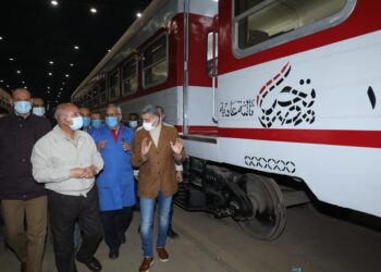 كامل الوزير يتفقد ورش كوم أبو راضي لتجديد عربات القطارات في بني سويف