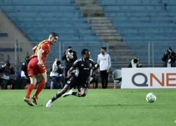 بيرسي تاو يحرز الهدف الثاني لـ الأهلي في مرمى المصري 3