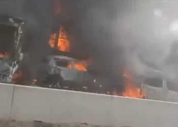 تفحم سيارات بـ صحراوي الإسكندرية اتجاه القاهرة والحصيلة
