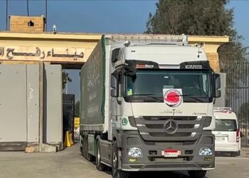 وصول 215 شاحنة مساعدات ومواد غدائية لقطاع غزة