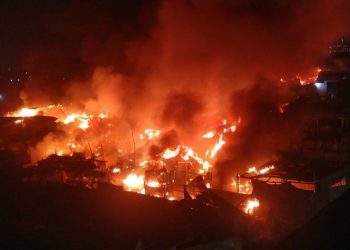 حوادث حريق هائل بمنطقة الزرايب بأوسيم 1