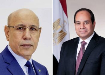 السيسي يهنئ محمد ولد الشيخ الغزواني لإعادة انتخابه رئيسا لموريتانيا 2